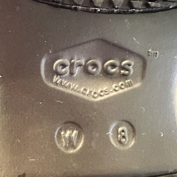 Crocs Black‎ Clogs Womens 8 - Picture 6 of 7